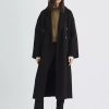 Women RAG + BONE Jackets & Blazers | Thea Splittable Coat Black