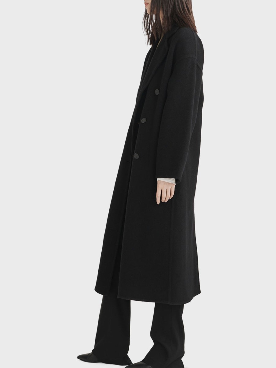 Women RAG + BONE Jackets & Blazers | Thea Splittable Coat Black