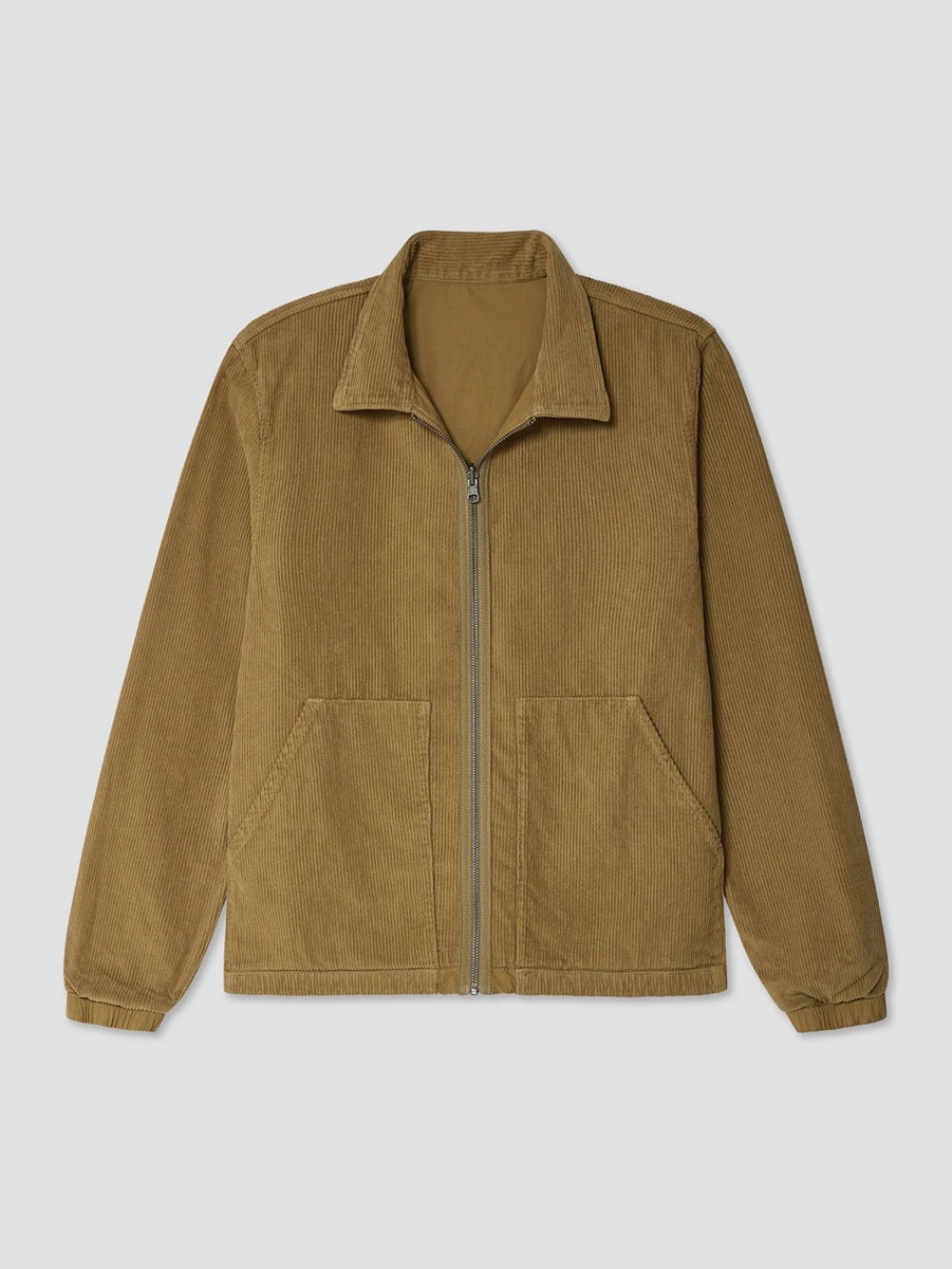 Men SAVE KHAKI Outerwear & Jackets | Reversible Corduroy Jacket Kraft