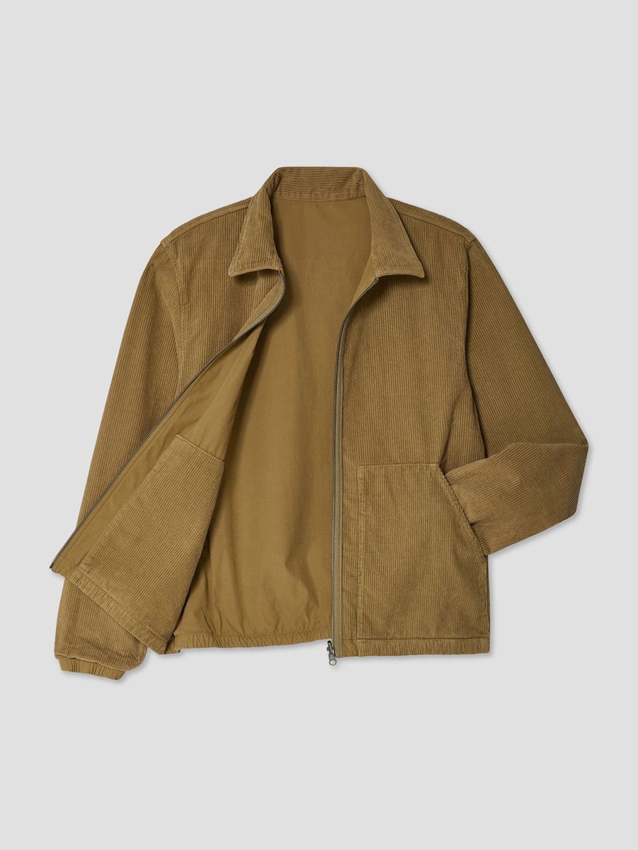 Men SAVE KHAKI Outerwear & Jackets | Reversible Corduroy Jacket Kraft