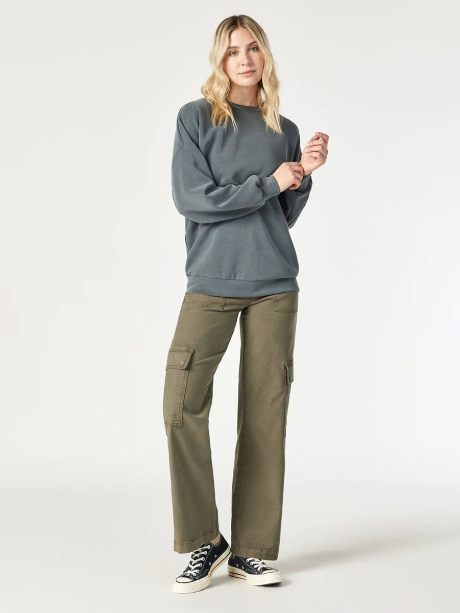 Women Mavi Pants | Alva Cargo Pant Luxe Twill Capers