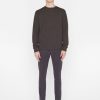 Men FRAME Pants | L'Homme Slim Brushed Twill Pant - Charcoal Grey Argos