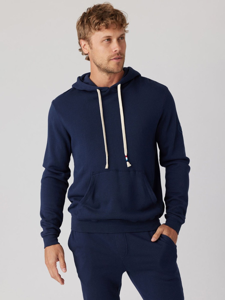 Men SOL ANGELES Sweaters & Sweatshirts | Essential Waves Pullover Hoodie Indigo