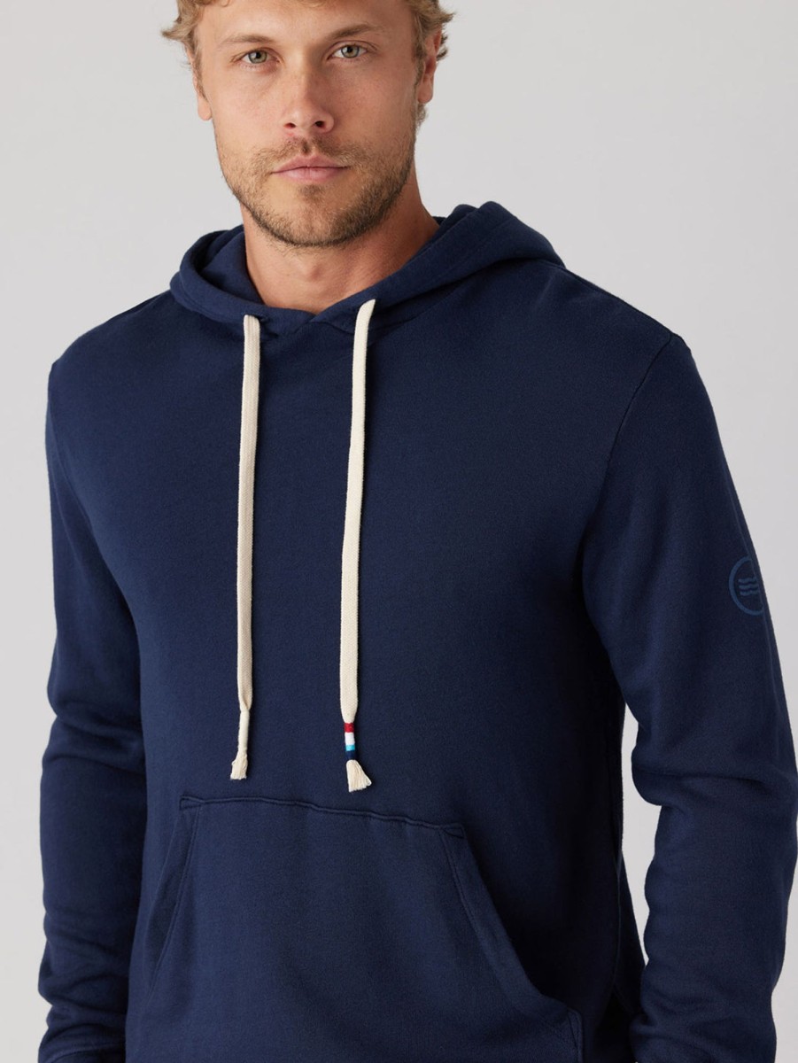 Men SOL ANGELES Sweaters & Sweatshirts | Essential Waves Pullover Hoodie Indigo