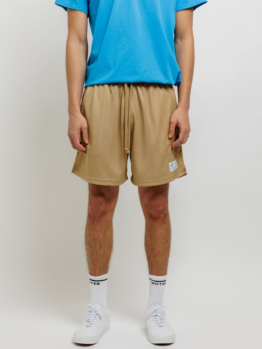 Men PASADENA LEISURE CLUB Shorts | Sport Mesh Short Tan / White