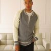 Men Benson Sweaters & Sweatshirts | Jefferson Varsity Cardigan Grey