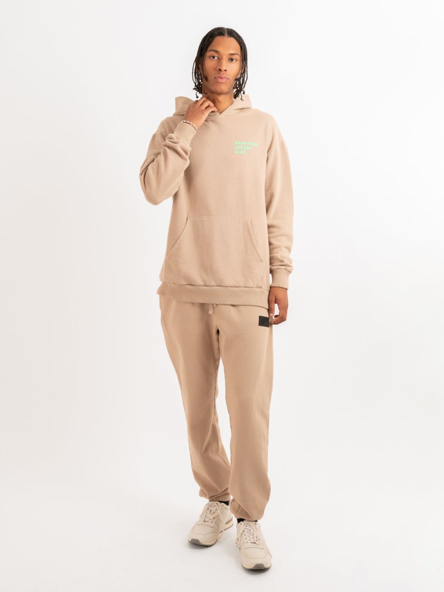 Men PASADENA LEISURE CLUB Sweaters & Sweatshirts | Puff Logo Hoodie Tan