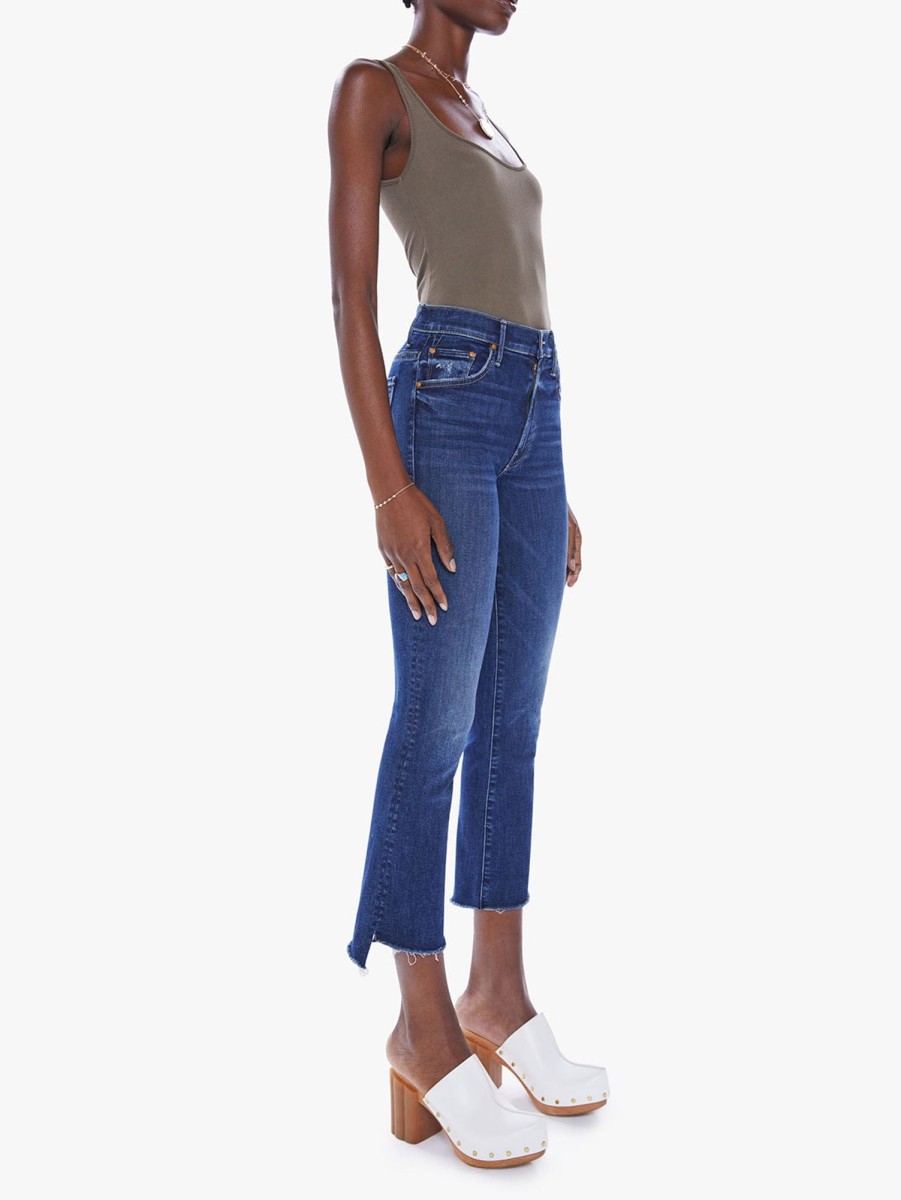 Women Mother Jeans | Insider Crop S Chew Jean - Teaming Up Tep