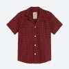 Men OAS Shirts & Polos | Cuba Terry Shirt Terrace Burgundy