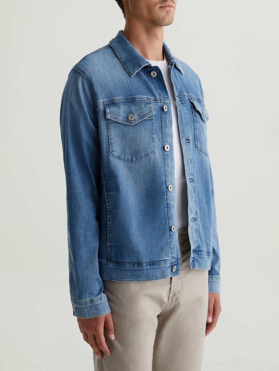 Men AG Jeans Outerwear & Jackets | Dart Jean Jacket Records