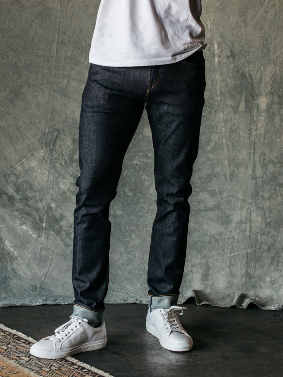 Men HIROSHI KATO Jeans | The Scissors Slim Tapered Jean Indigo Raw