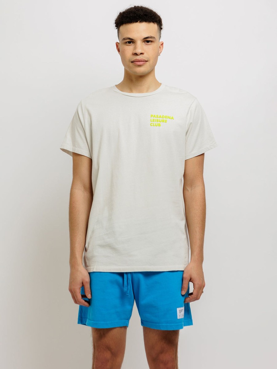 Men PASADENA LEISURE CLUB T-Shirts | Puff Logo T-Shirt Bone