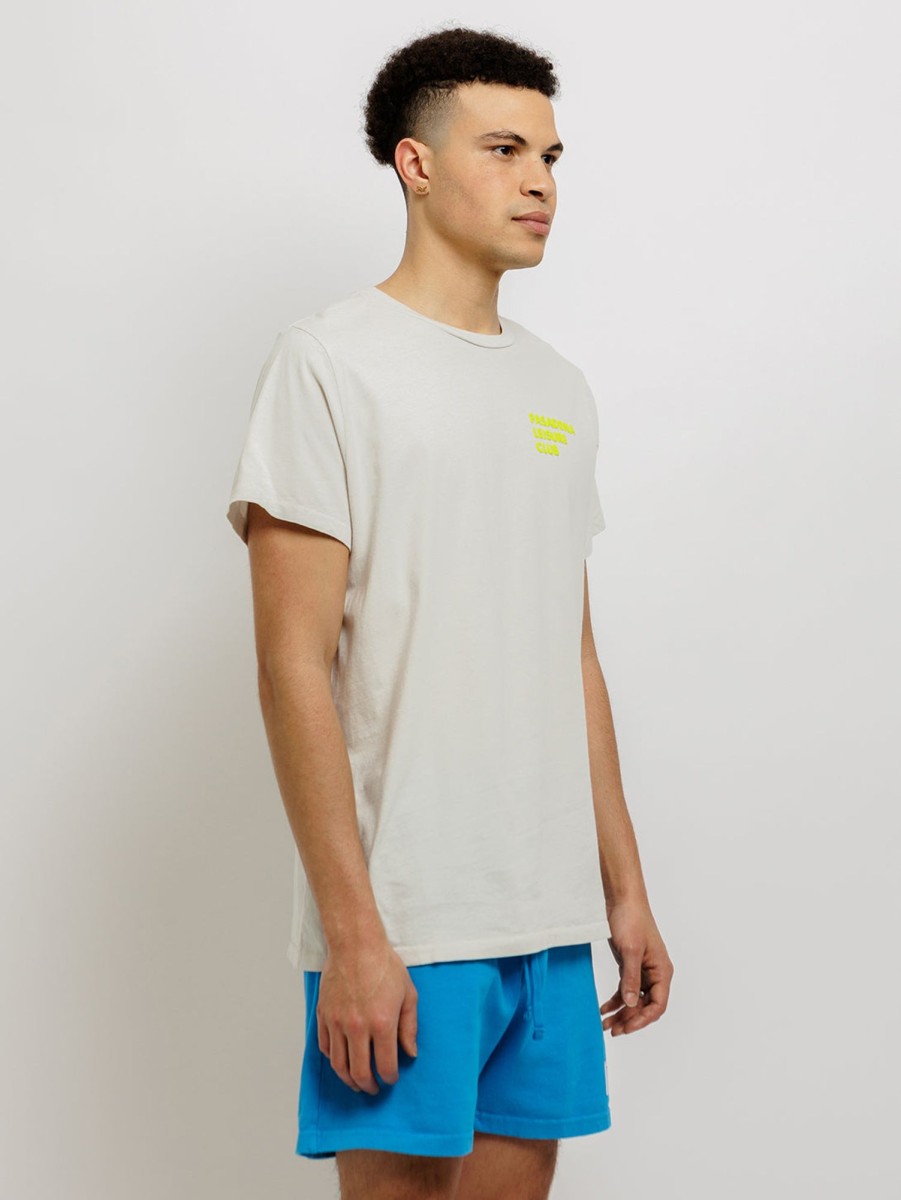 Men PASADENA LEISURE CLUB T-Shirts | Puff Logo T-Shirt Bone