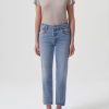 Women AGOLDE Jeans | Kye Mid Rise Sraight Crop Jean Forseen