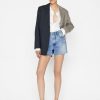 Women FRAME Shorts & Skirts | Le Super High Rise Short - Rossum Destruct Rtyd