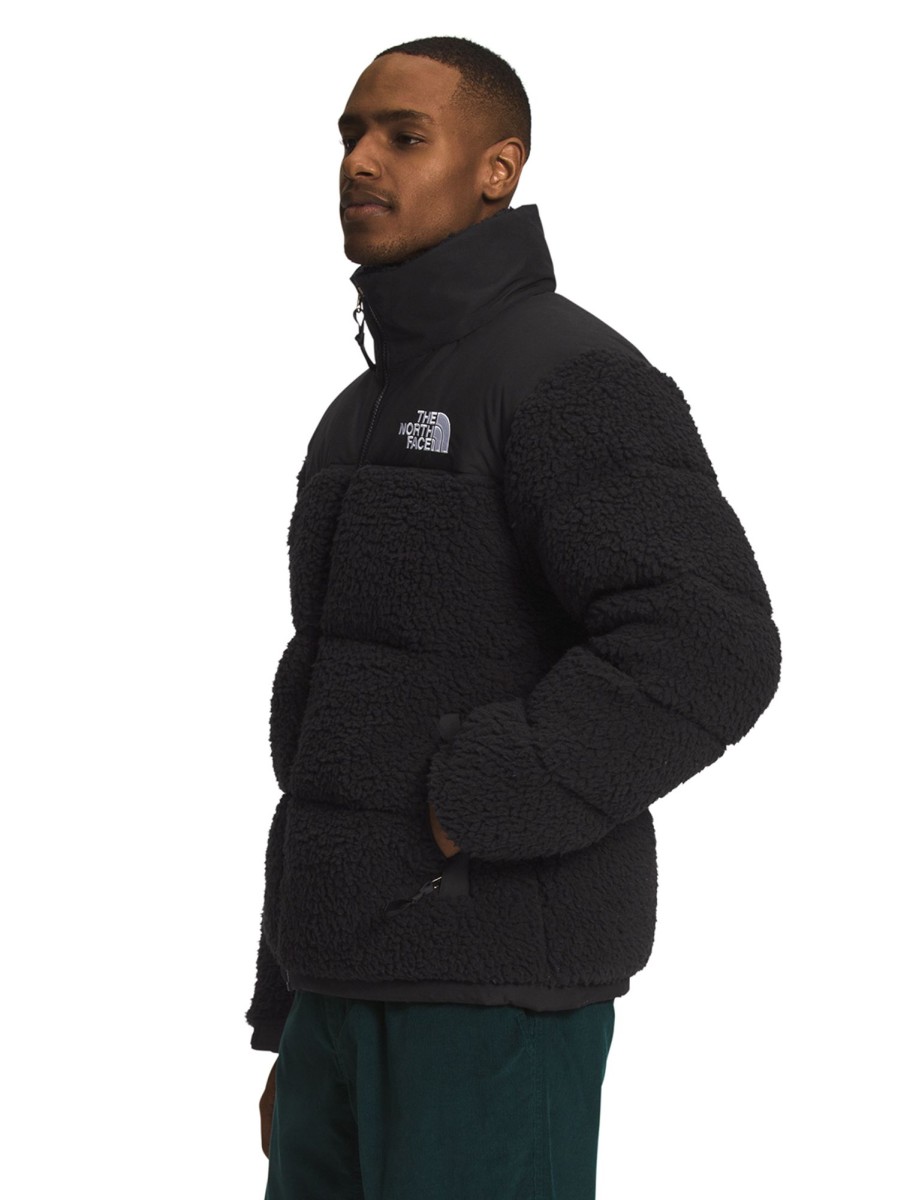 Men The North Face Outerwear & Jackets | 1996 High Pile Nuptse Jacket Tnf Black