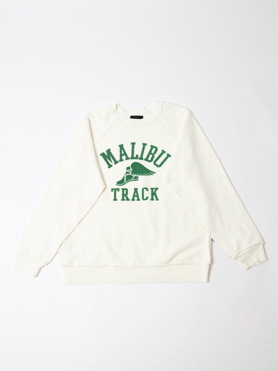 Women Retro Brand Black Label Sweaters & Sweatshirts | Malibu Sweatshirt - Antique White