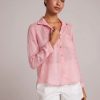 Women Bella Dahl Shirts | Pocket Button Down Shirt Blossom Pink