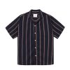 Men LES DEUX Shirts & Polos | Lawson Stripe Shirt - Dark Navy/Light Camel Navy Camel