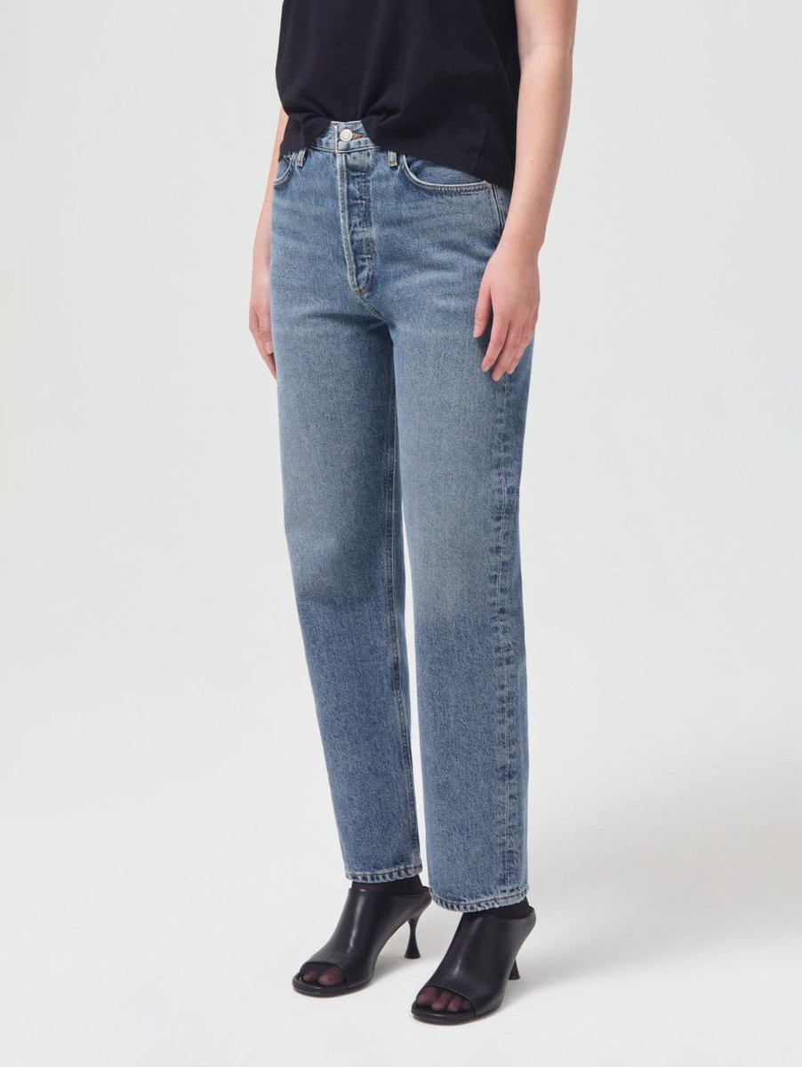 Women AGOLDE Jeans | 90'S Pinch Waist High Rise Straight Jean Navigate