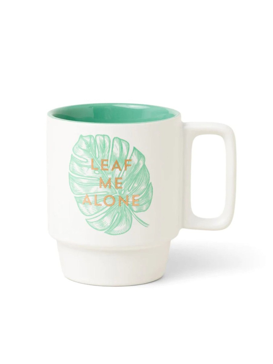 Lifestyle DESIGN WORKS INK Home | Leaf Me Alone Mug 12Oz White