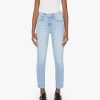 Women Mother Jeans | Mid Rise Dazzler Ankle Jean - Limited Edition Lit