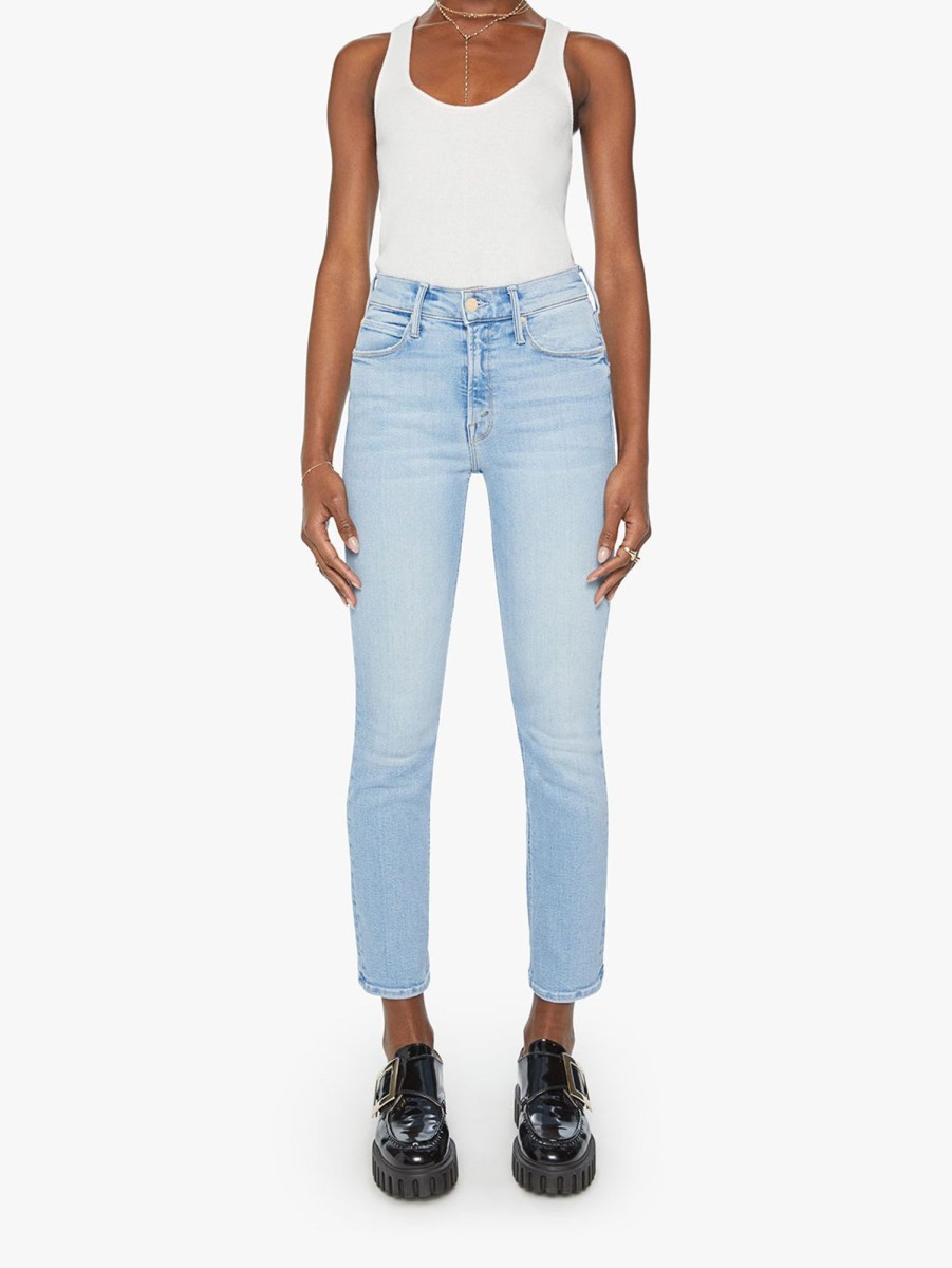 Women Mother Jeans | Mid Rise Dazzler Ankle Jean - Limited Edition Lit