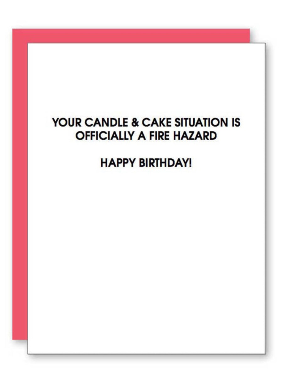 Lifestyle CHEZ GAGNE LETTERPRESS Stationery | Birthday Greeting Card Fire Hazard