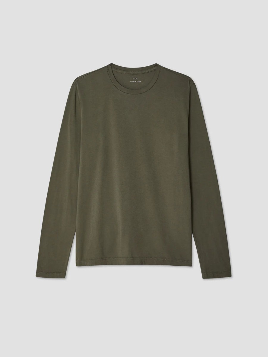 Men SAVE KHAKI Tops | Long Sleeve Jersey Henley Park