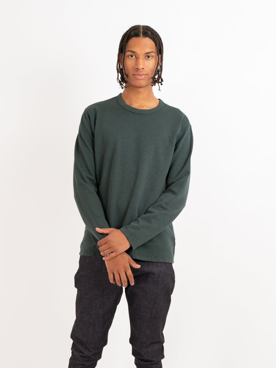 Men Velvet Tops | Tobin Double Faced Jersey Long Sleeve Bullfrog