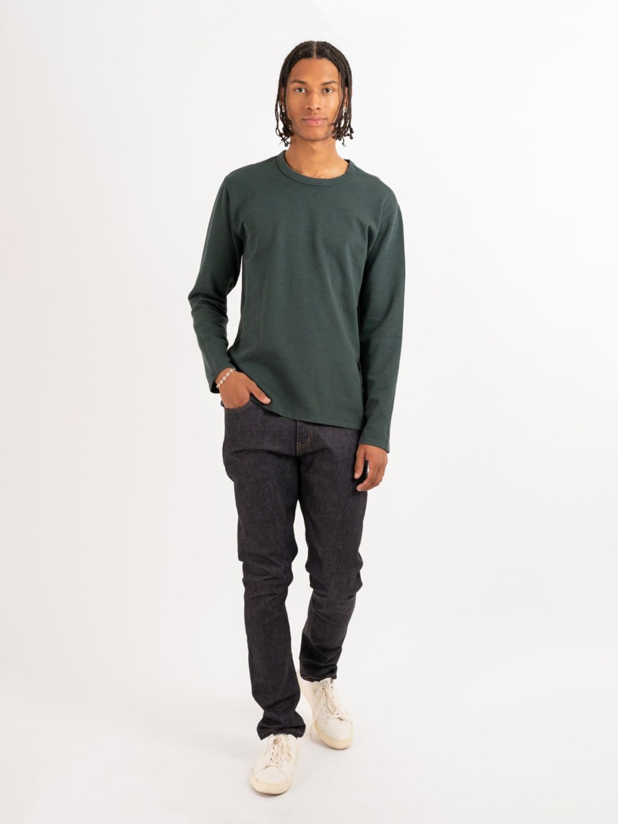 Men Velvet Tops | Tobin Double Faced Jersey Long Sleeve Bullfrog