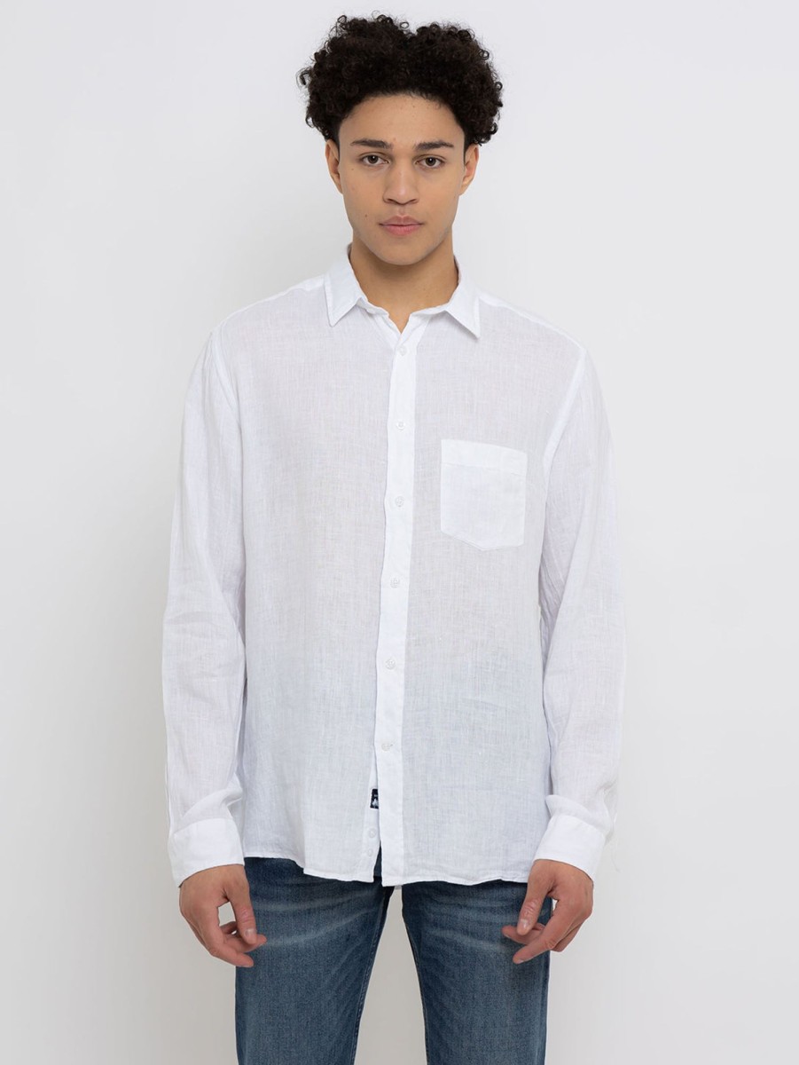 Men Benson Shirts & Polos | Miami Shirt White