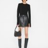 Women FRAME Shorts & Skirts | Recycled Leather Le High 'N' Tight Skirt Noir