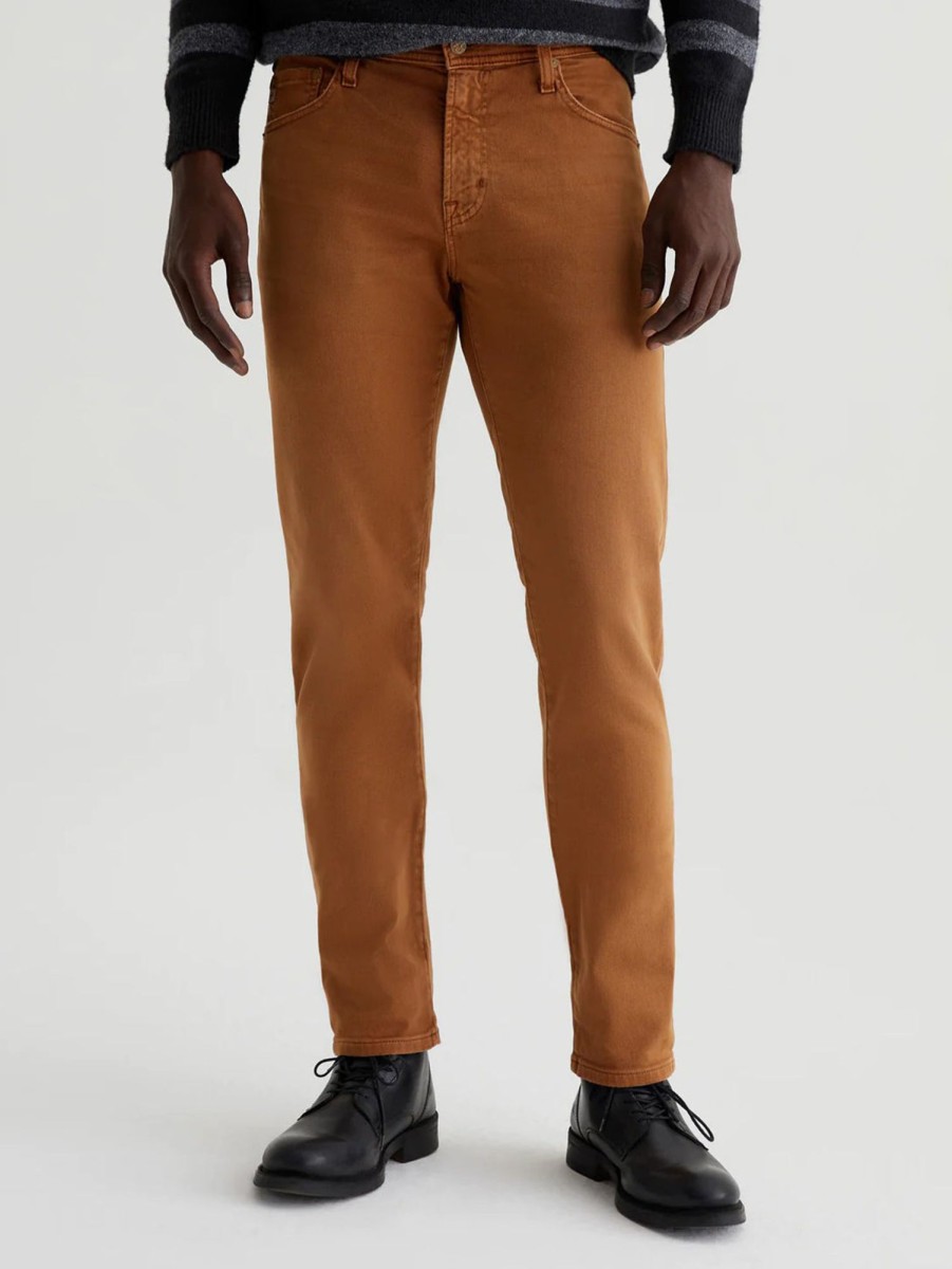 Men AG Jeans Pants | Tellis Modern Slim Pant - 7 Year Sulfur Caramel Slfr Caramel