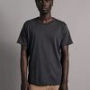 Men RAG + BONE T-Shirts | Miles One Pocket Tee Dark Grey