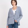 Women Patrick Assaraf Sweaters & Sweatshirts | Button Cardigan Boysenberry