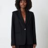 Women Velvet Jackets & Blazers | Julianne Ponti Blazer Black