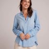 Women Bella Dahl Shirts | Pocket Shirt Caribbean