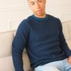 Men Benson Sweaters & Sweatshirts | Stanley Crewneck Sweater - Navy Teal Navy-Teal