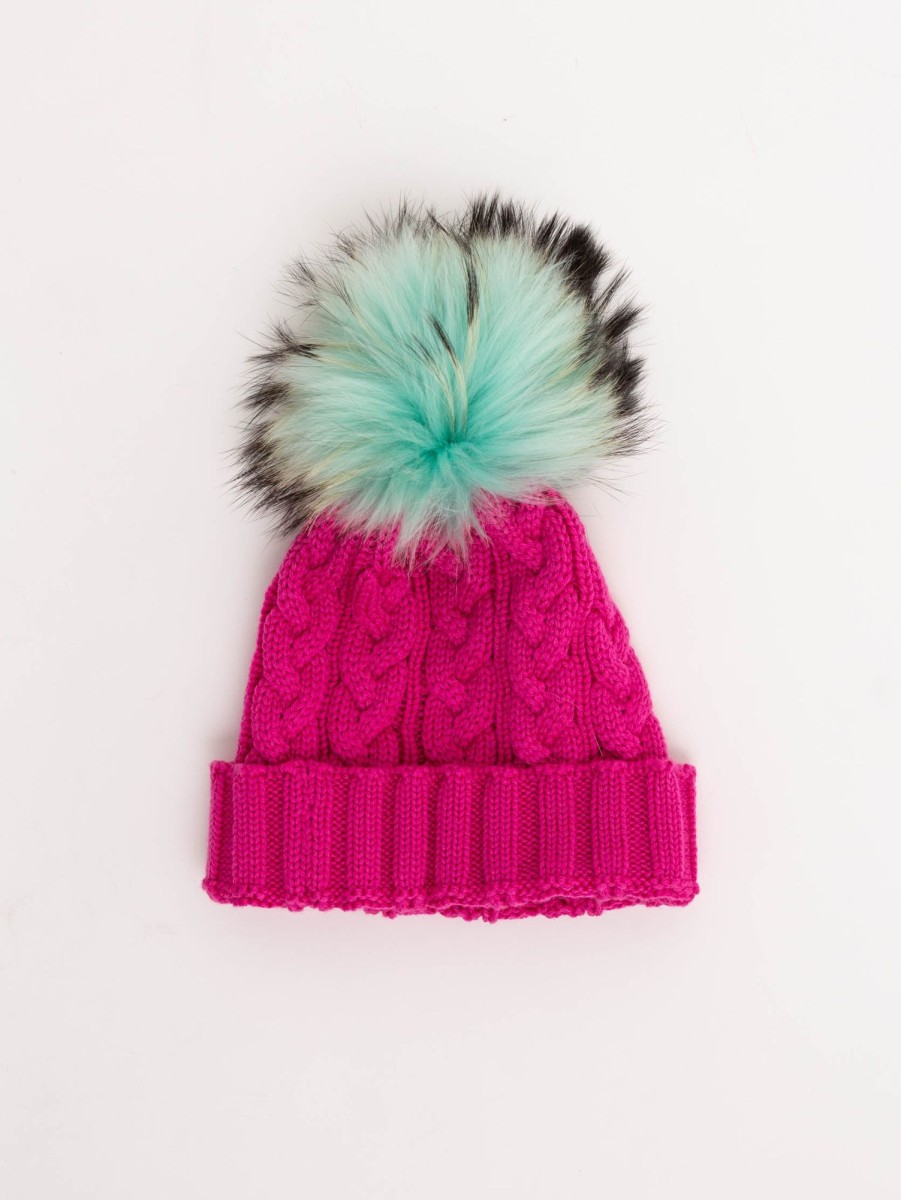 Women Lindo F Hats & Hair Accessories | Charlie Cable Toque - Pink Tones