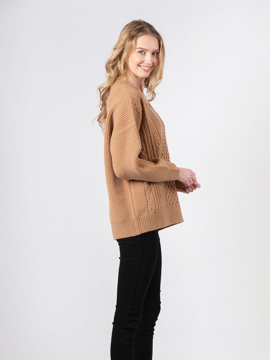 Women LYLA+LUXE Sweaters & Sweatshirts | Marci Sweater Camel