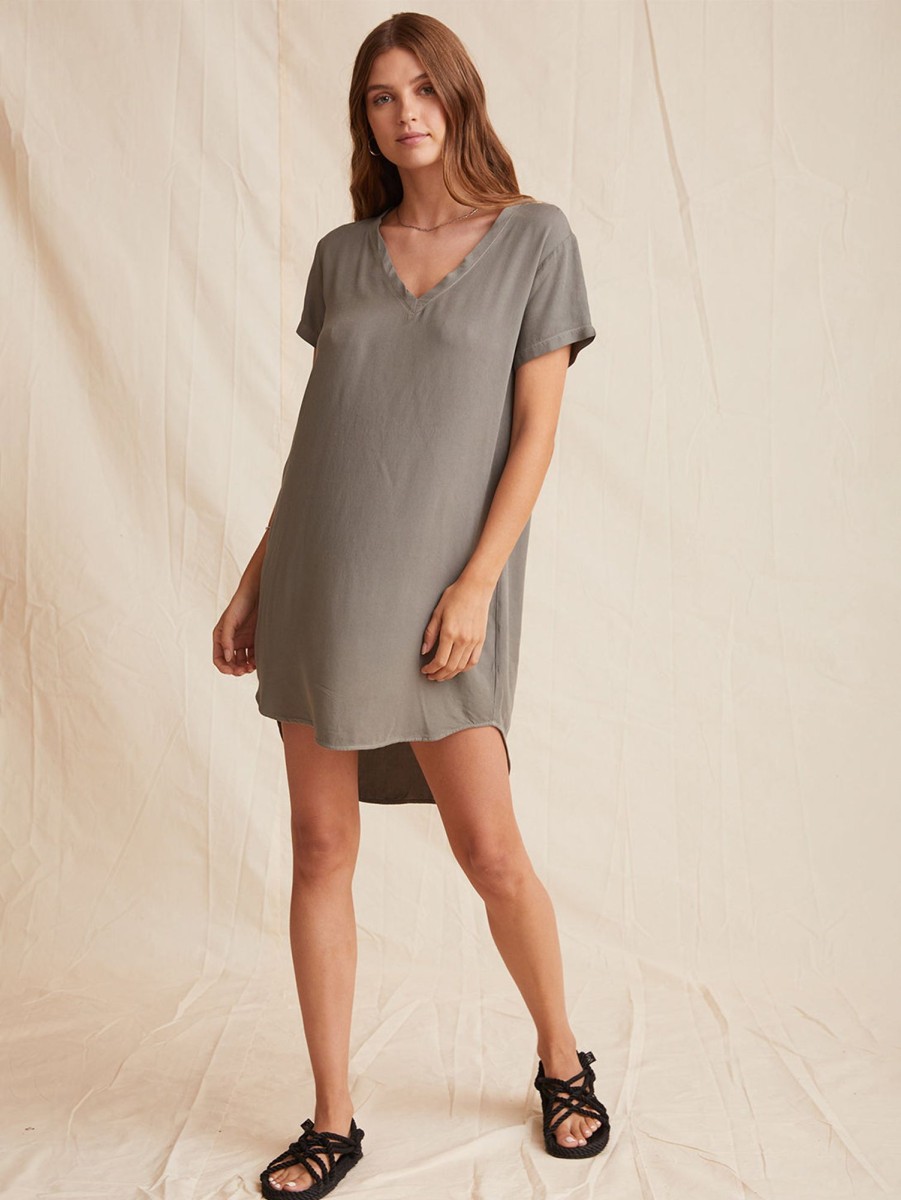 Women Bella Dahl Dresses & Jumpsuits | V-Neck T-Dress