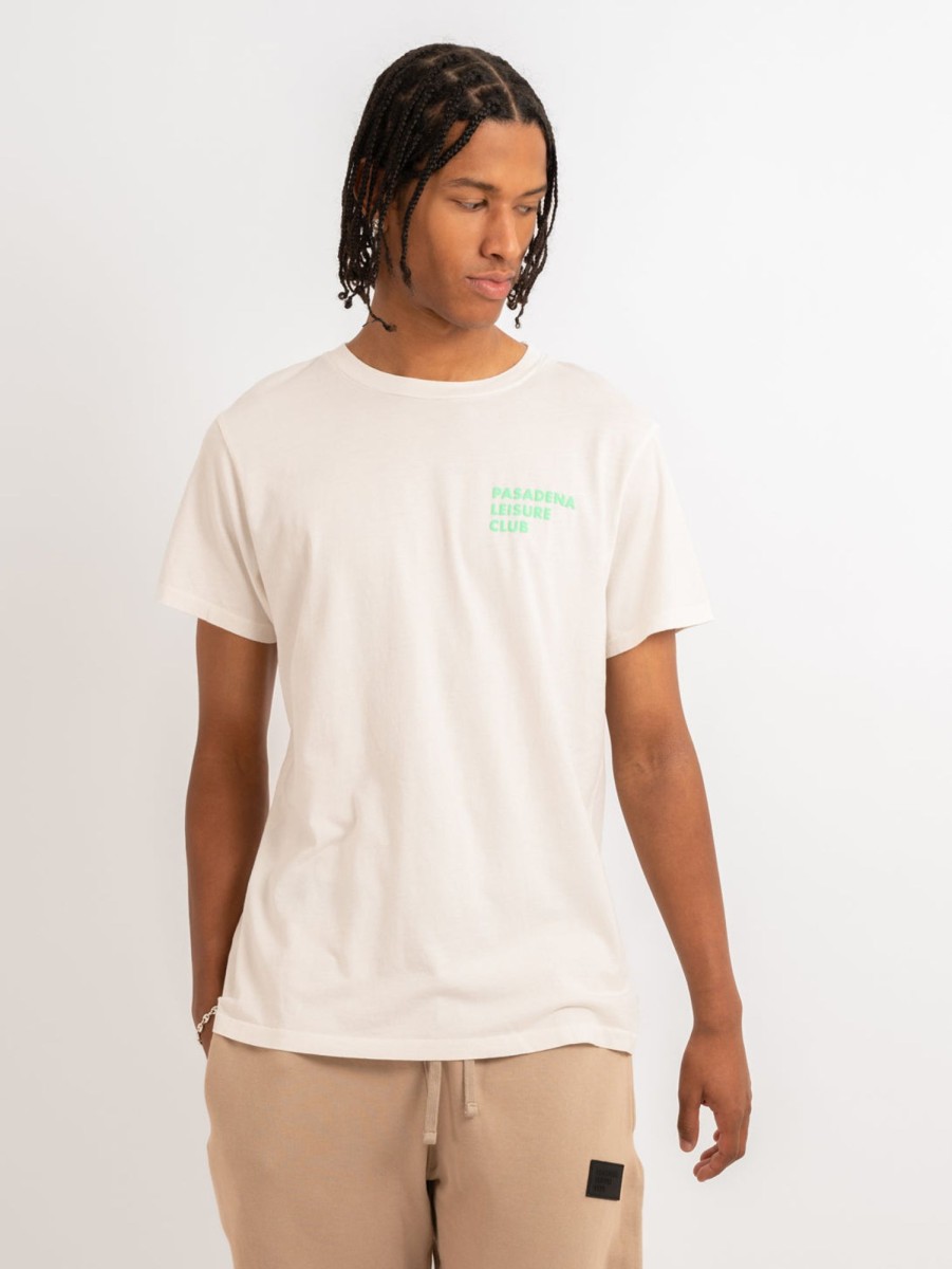 Men PASADENA LEISURE CLUB T-Shirts | Puff Logo Tee White