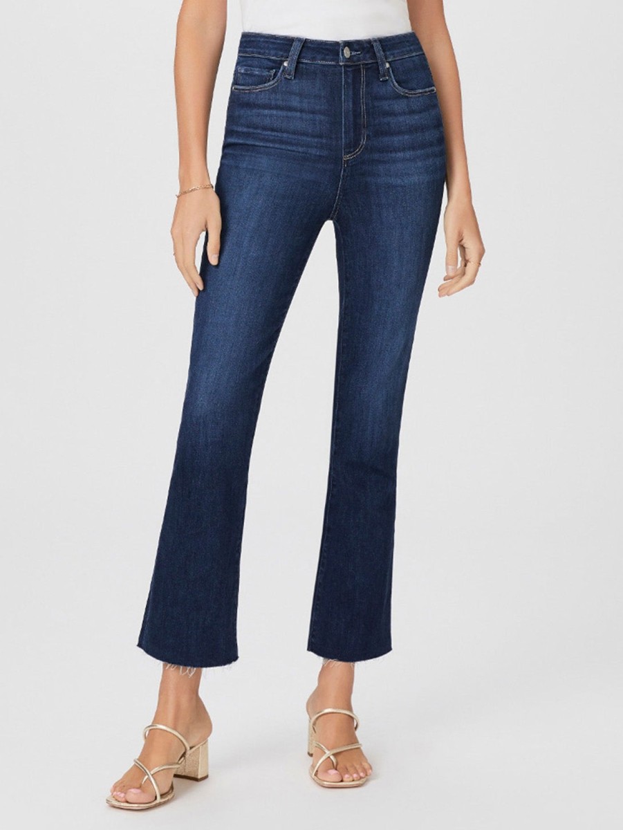 Women Paige Jeans | Claudine Ankle Bootcut Jean - Stayin' Alive Stayin Alive