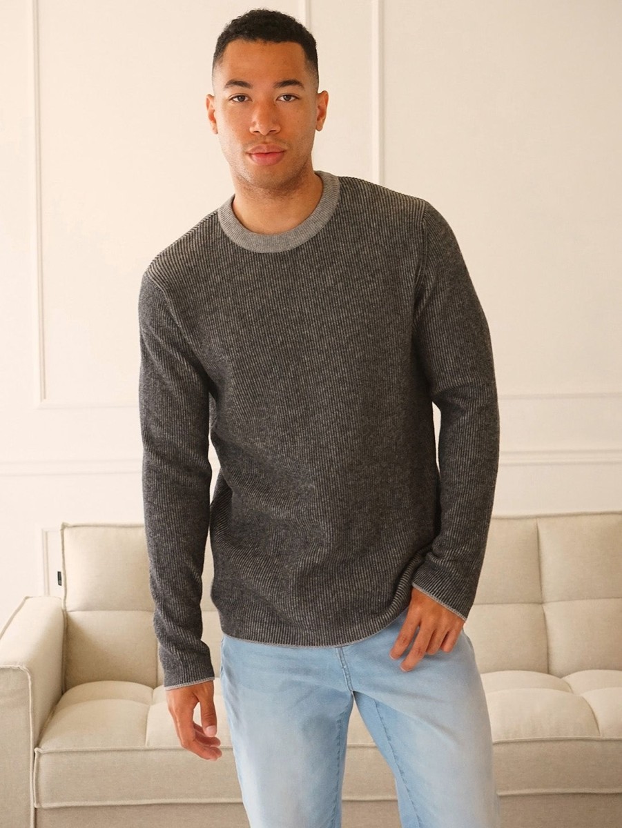 Men Benson Sweaters & Sweatshirts | Stanley Crewneck Sweater - Grey Light Grey-Char