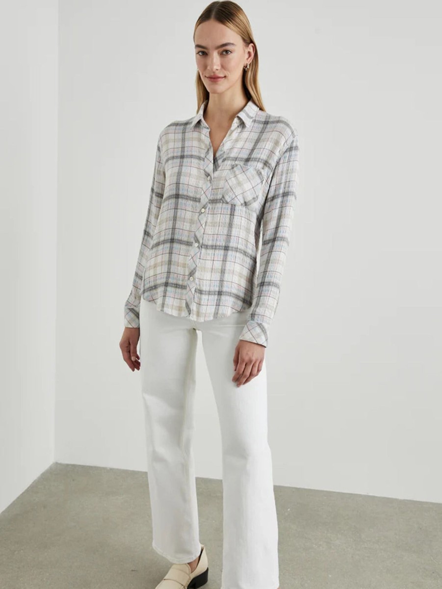 Women Rails Shirts | Brady Plaid Shirt Sky Haze