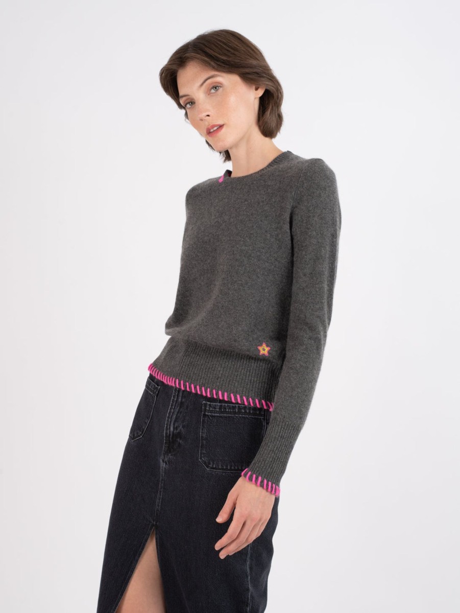 Women BRODIE Sweaters & Sweatshirts | Alice Crew Sweater Grey