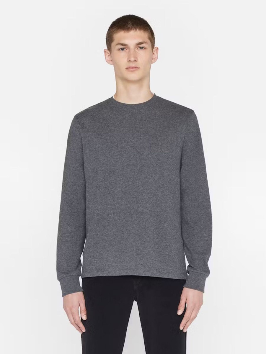 Men FRAME Tops | Duo Fold Top Heather Grey