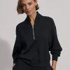 Women VARLEY Sweaters & Sweatshirts | Davidson Sweatshirt Black