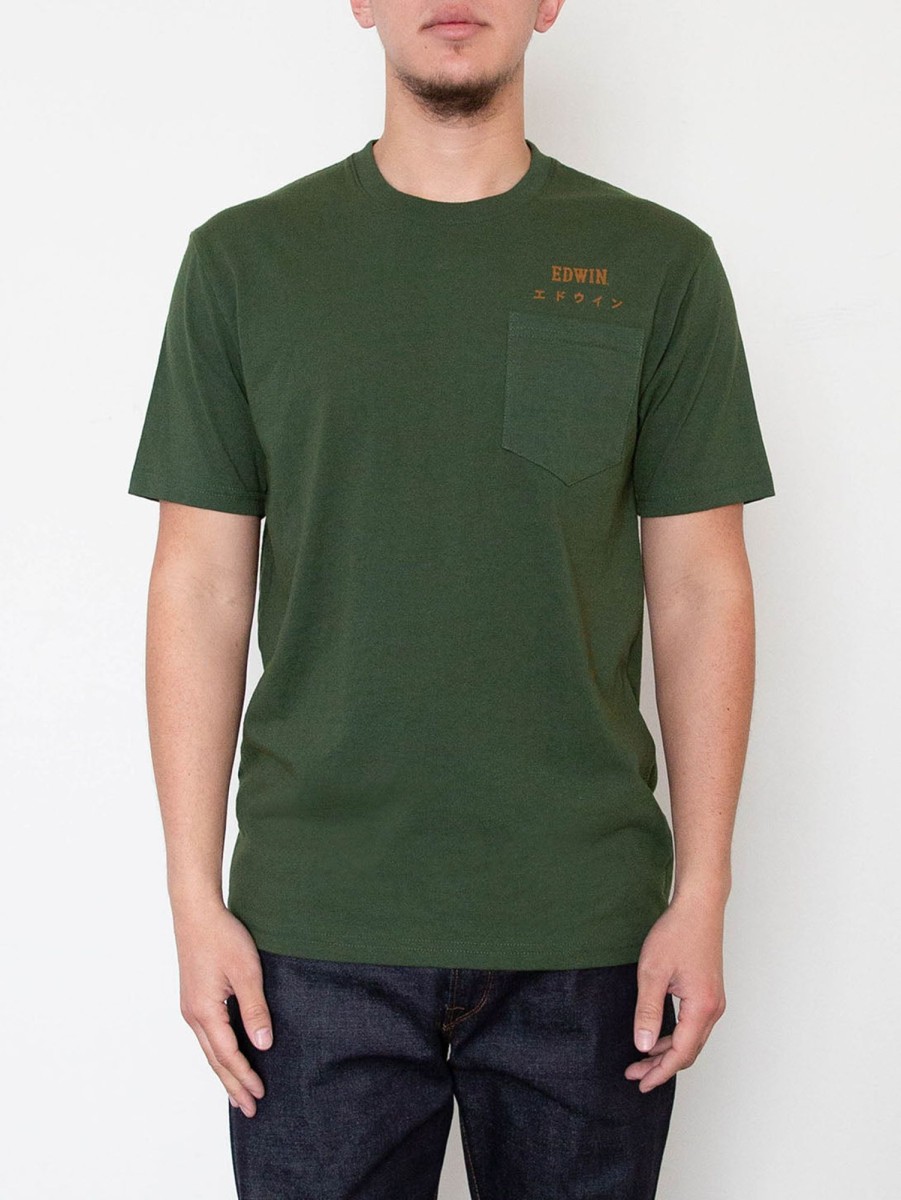 Men EDWIN JEANS T-Shirts | Edwin Short Sleeve Tee Midori